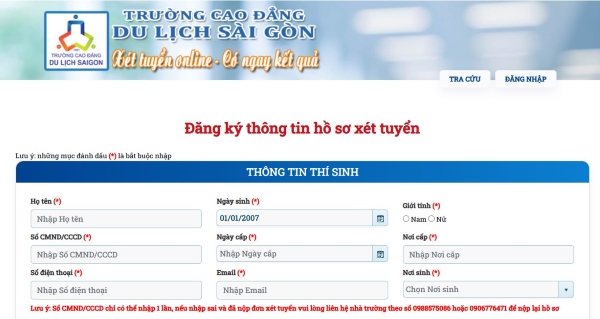 cao đẳng du lịch sài gòn đăng nhập - Hình 4
