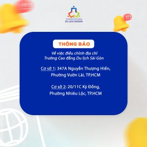 cao đẳng du lịch sài gòn địa chỉ