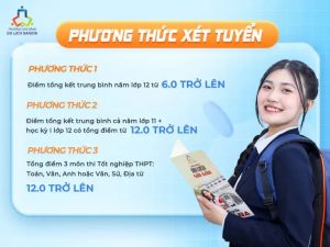 cao đẳng du lịch sài gòn điểm chuẩn 2025