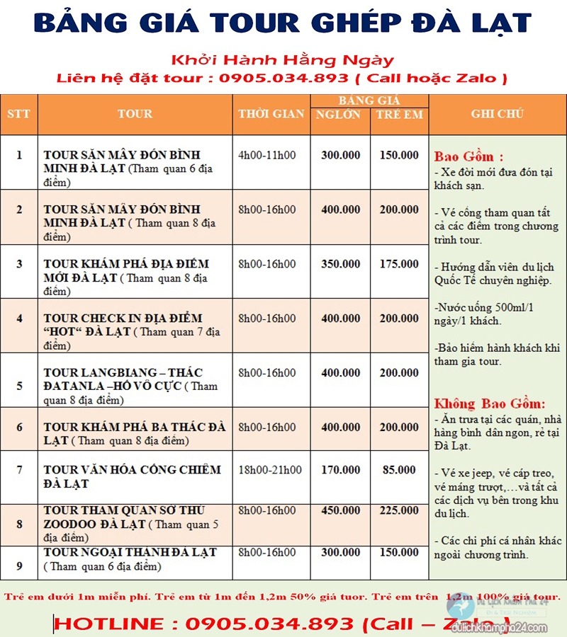 chi phí du lịch đà lạt - Hình 5