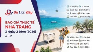 chi phí du lịch nha trang