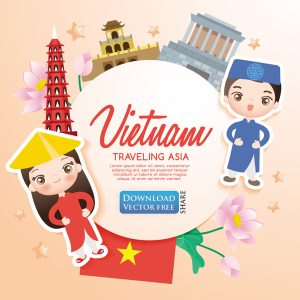 chibi du lịch việt nam