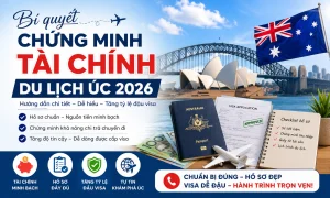 chứng minh tài chính đi du lịch úc