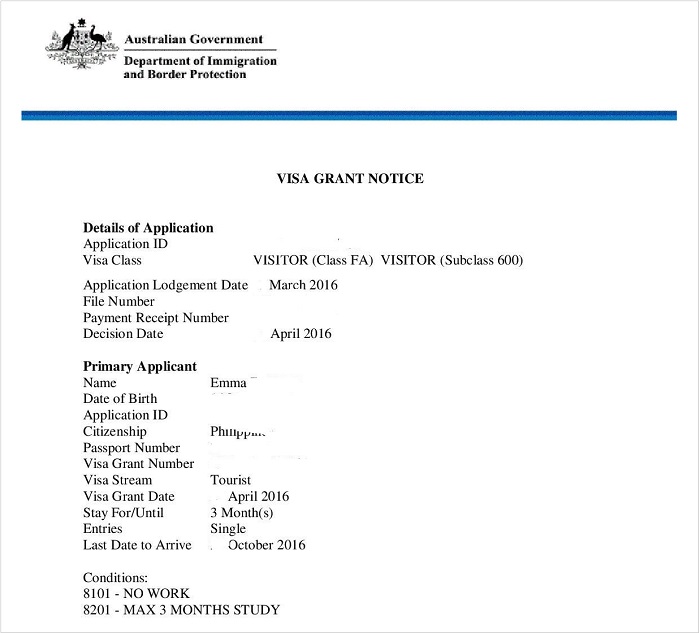chứng minh tài chính visa du lịch úc - Hình 1