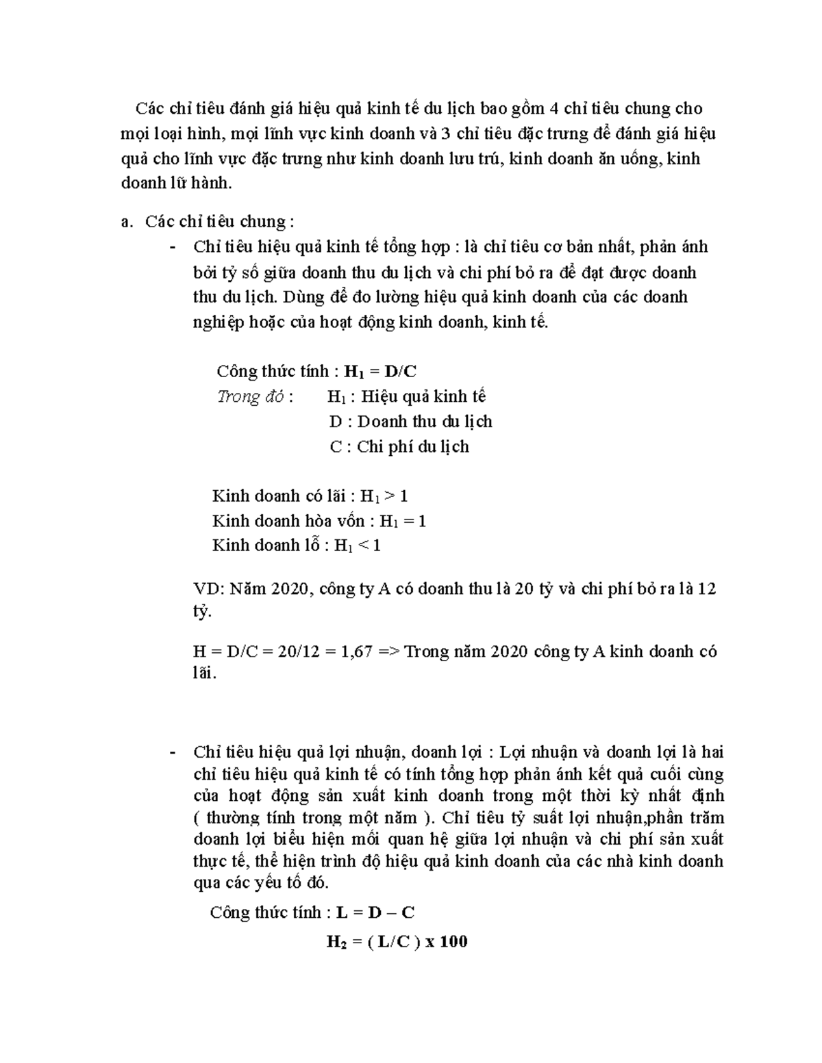 công thức tính doanh thu du lịch - Hình 3