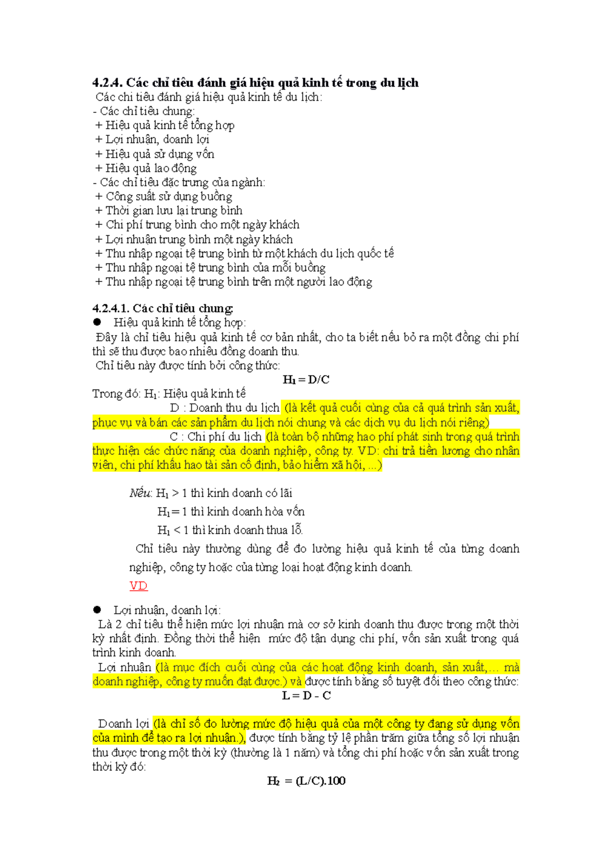 công thức tính doanh thu du lịch - Hình 5