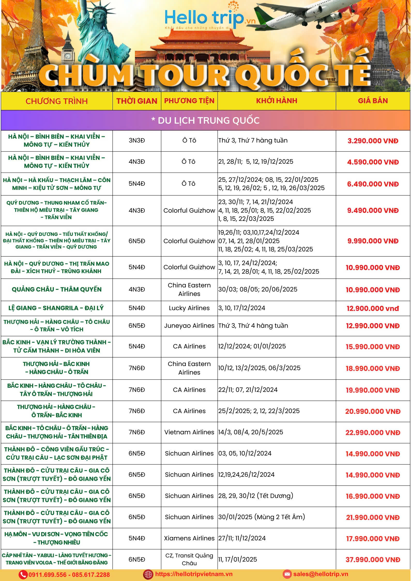 công ty du lịch chuyên tour trung quốc - Hình 3