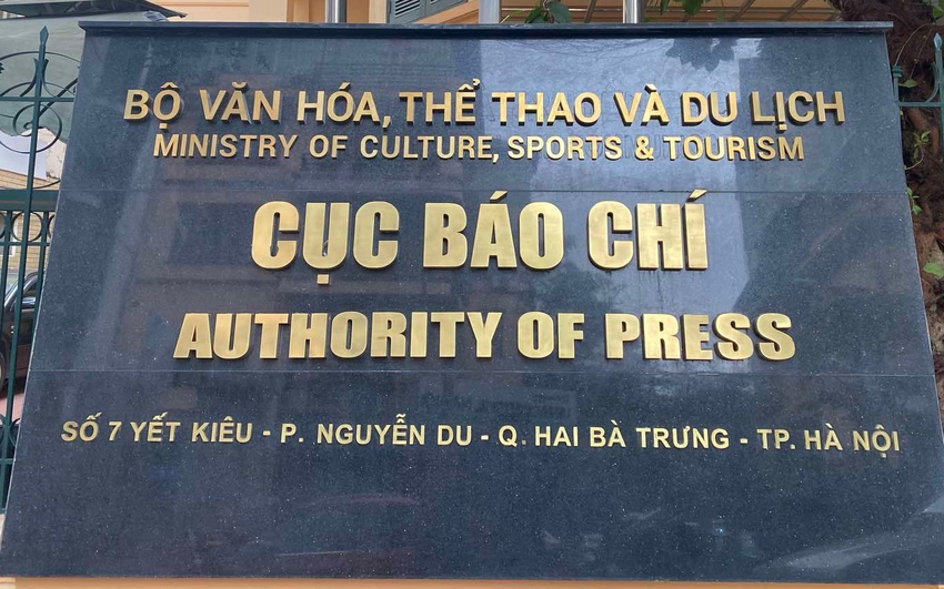 cục báo chí bộ văn hóa thể thao và du lịch - Hình 1