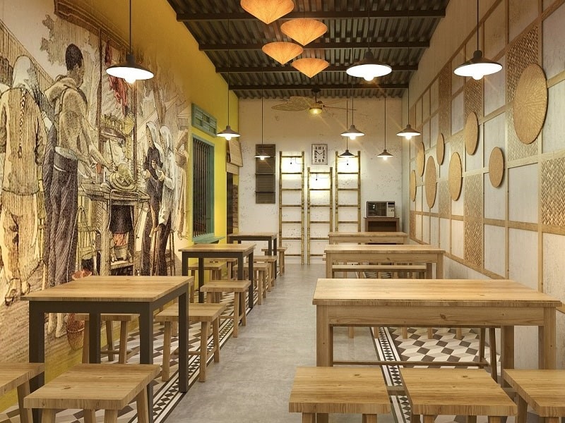 decor quán ăn - Hình 3