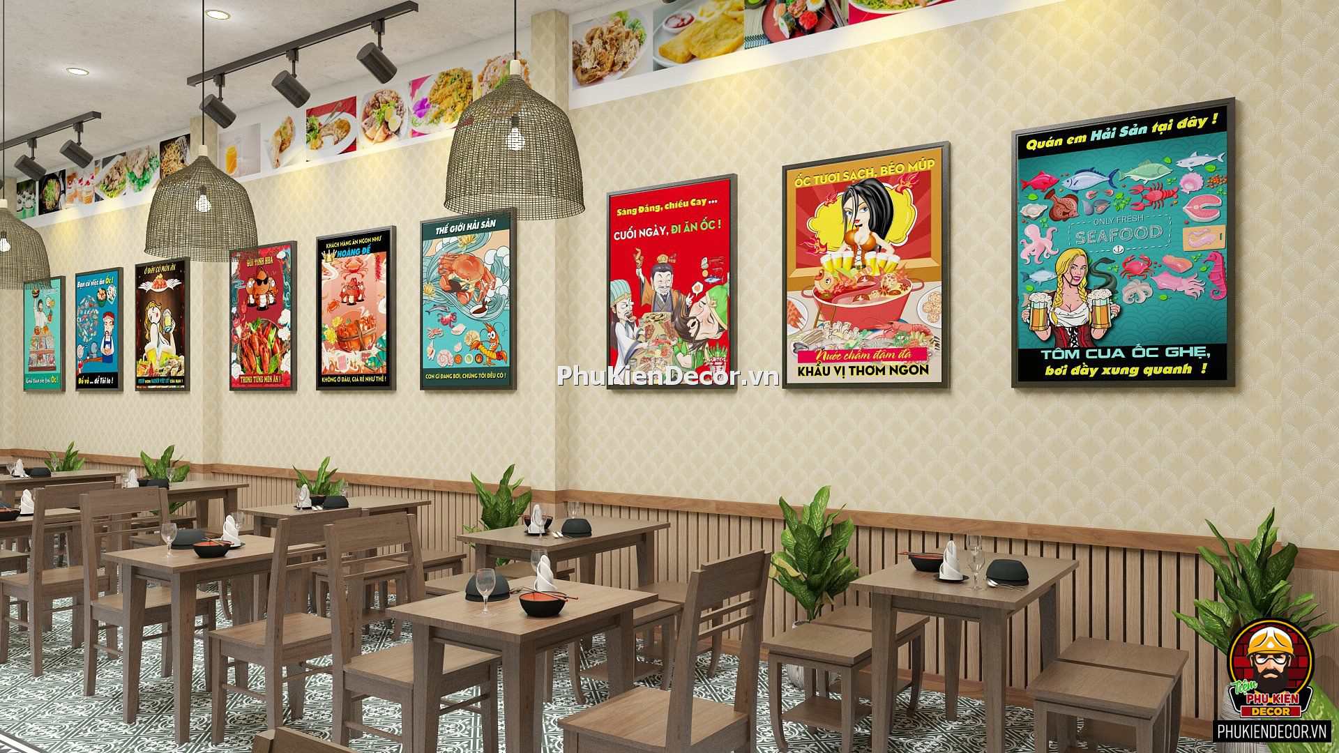 decor quán ăn - Hình 4