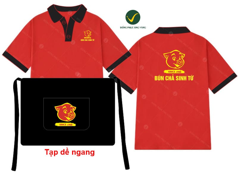 đồng phục quán ăn - Hình 5
