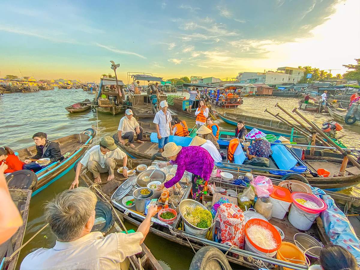du lịch chợ nổi cái răng tự túc - Hình 1