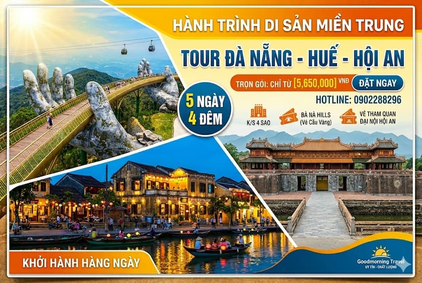 du lịch đà nẵng huế - hội an 5 ngày 4 đêm - Hình 2