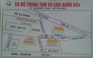 đường đi khu du lịch buôn đôn