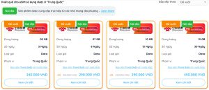 giá sim du lịch trung quốc