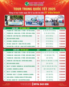 giá vé đi du lịch trung quốc