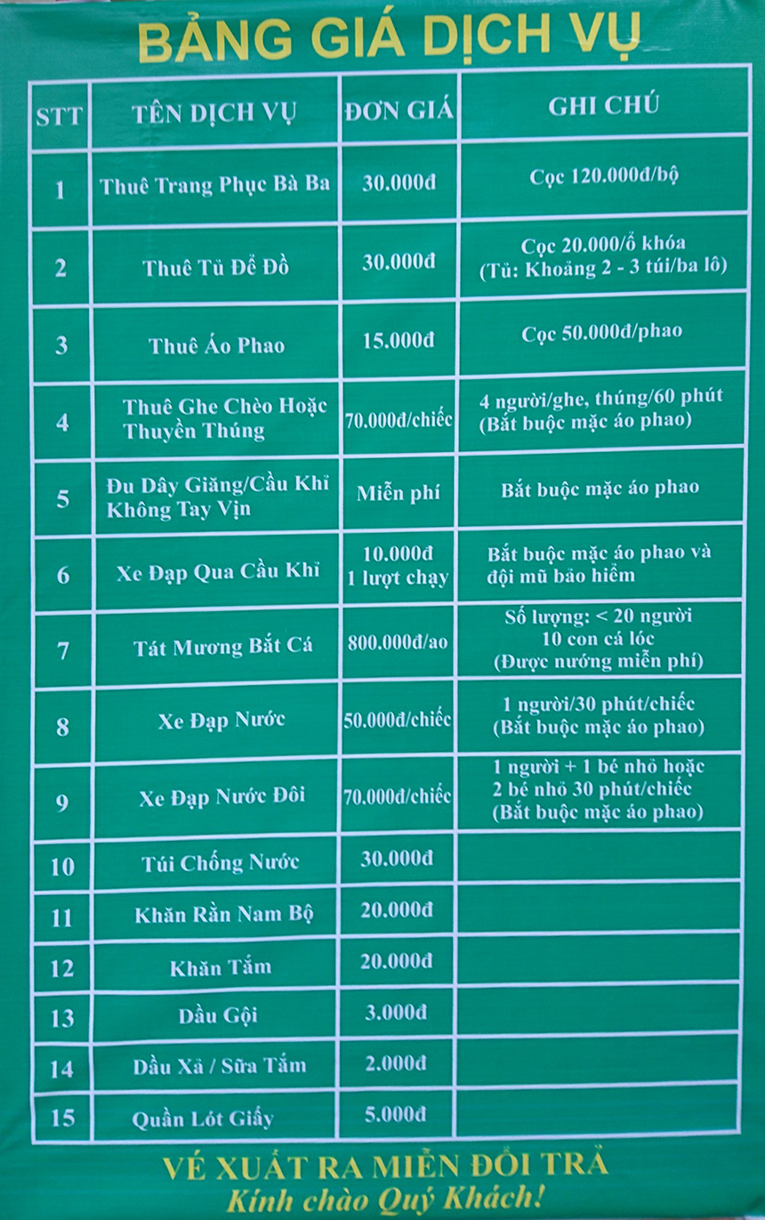 giá vé khu du lịch lan vương - Hình 2