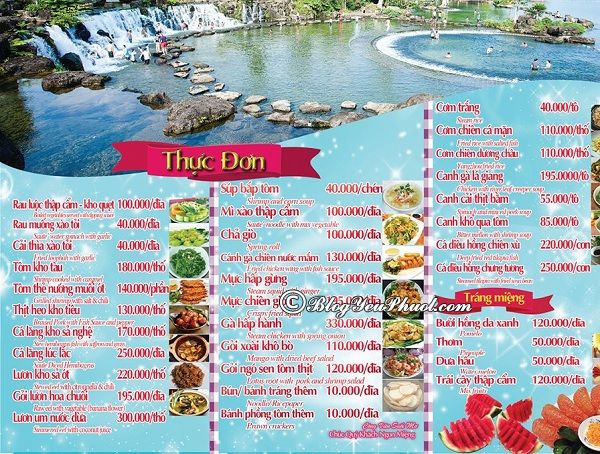 giá vé khu du lịch suối mơ - Hình 4