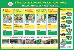 giá vé khu du lịch trăm trứng