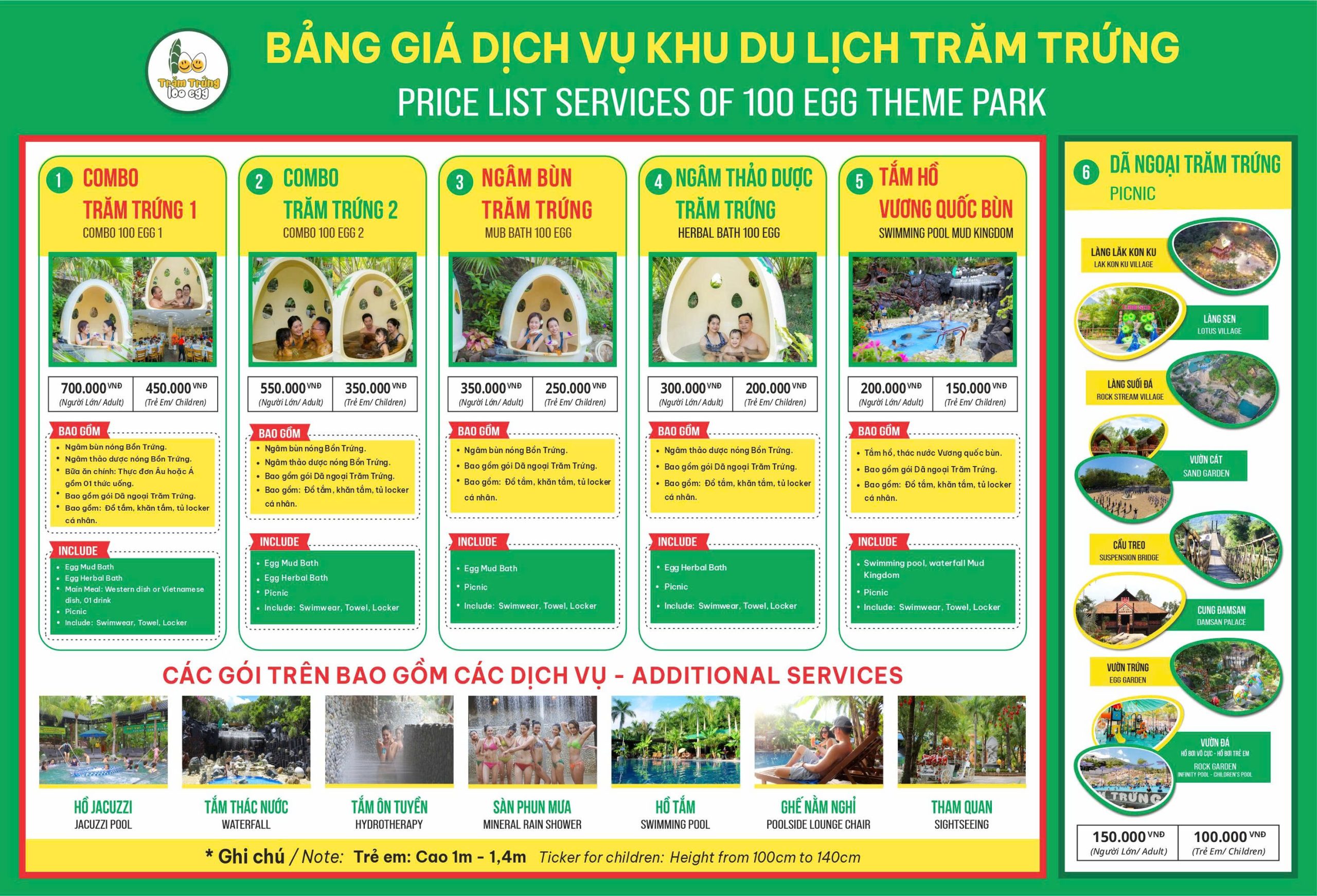 giá vé khu du lịch trăm trứng - Hình 1