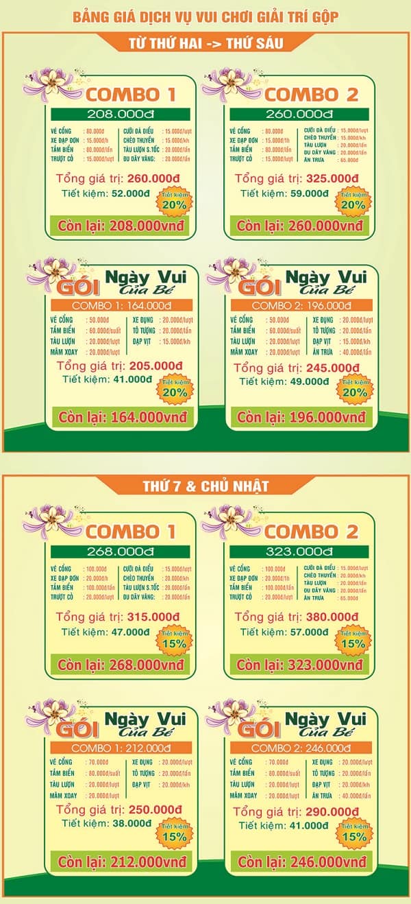 giá vé khu du lịch vườn xoài 2025 - Hình 3