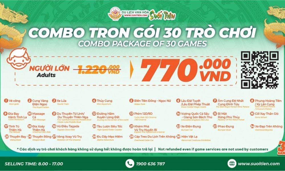 giá vé vào cổng khu du lịch suối tiên - Hình 2