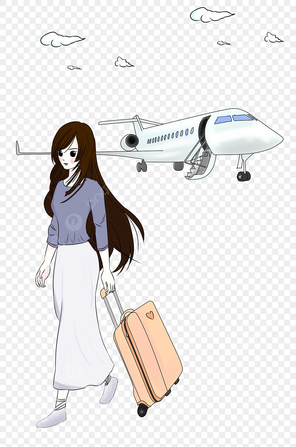 hình ảnh kéo vali đi du lịch - Hình 4