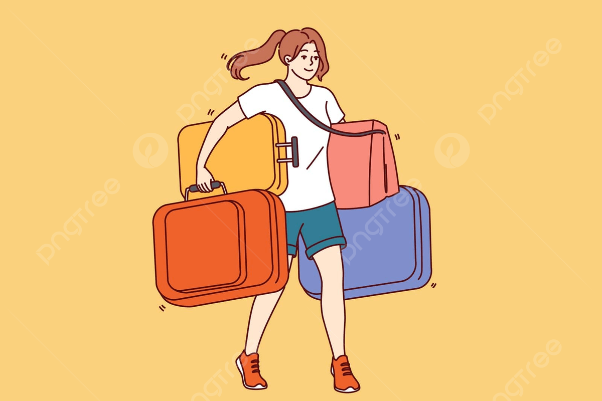 hình ảnh kéo vali đi du lịch - Hình 1