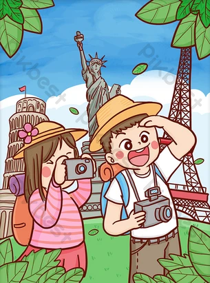 hình vẽ đi du lịch - Hình 3