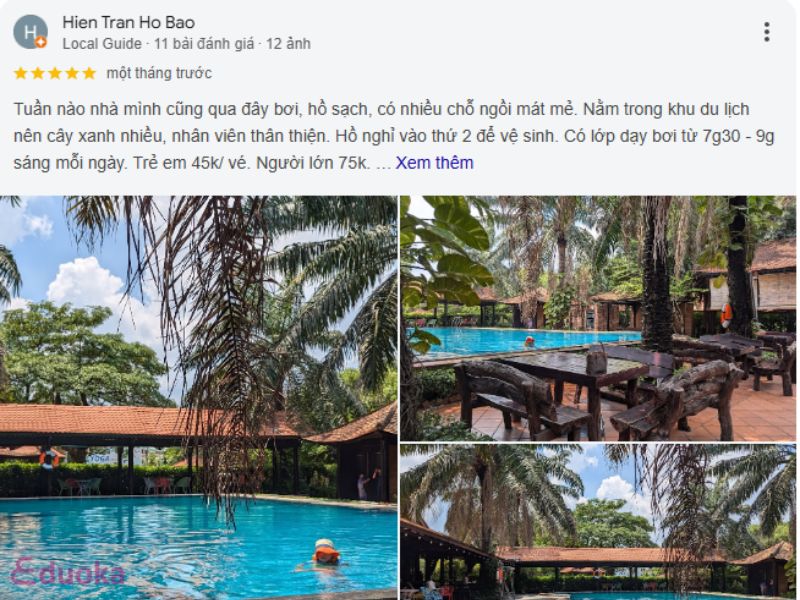 hồ bơi khu du lịch bến xưa - Hình 2