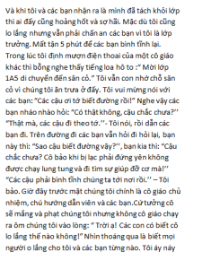 kể lại một trải nghiệm của bản thân đi du lịch