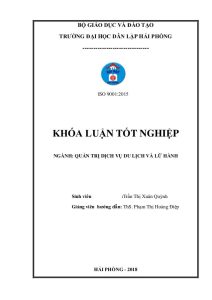 khóa luận tốt nghiệp ngành du lịch pdf