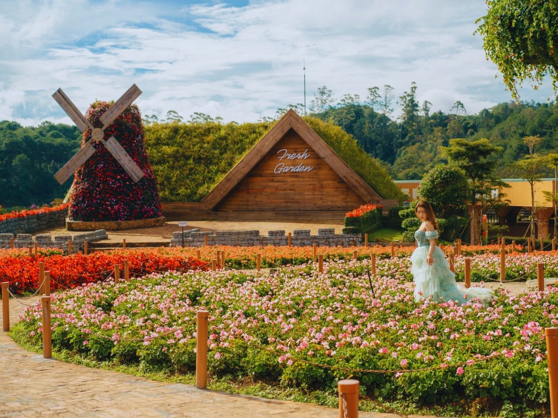 khu du lịch fresh garden đà lạt - Hình 1