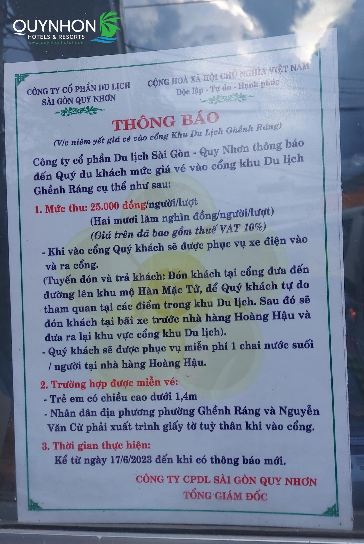 khu du lịch ghềnh ráng tiên sa giá vé - Hình 1