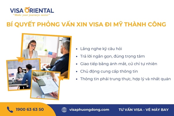 kinh nghiệm phỏng vấn visa du lịch mỹ - Hình 2