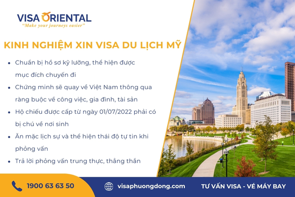 kinh nghiệm xin visa du lịch mỹ - Hình 2