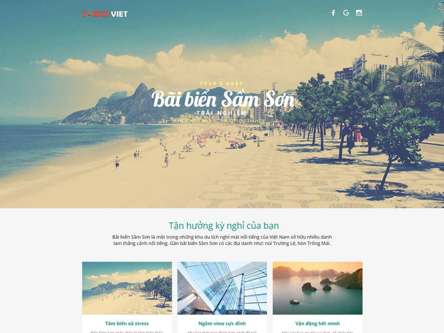 landing page du lịch - Hình 4