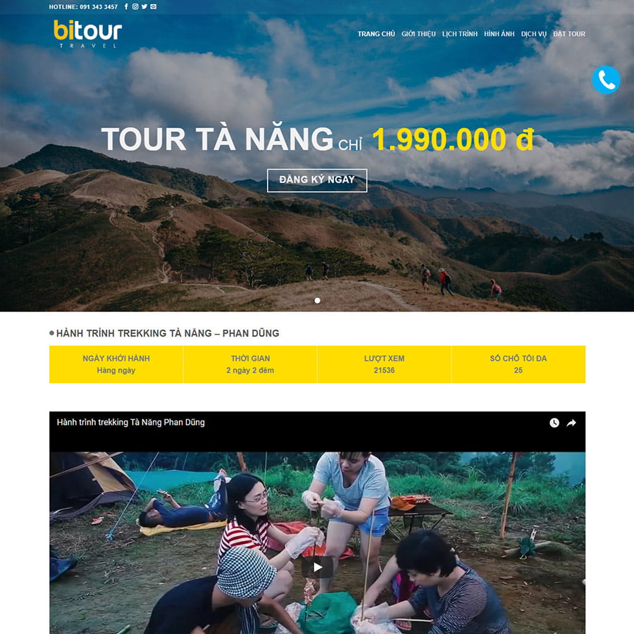 landing page du lịch - Hình 5