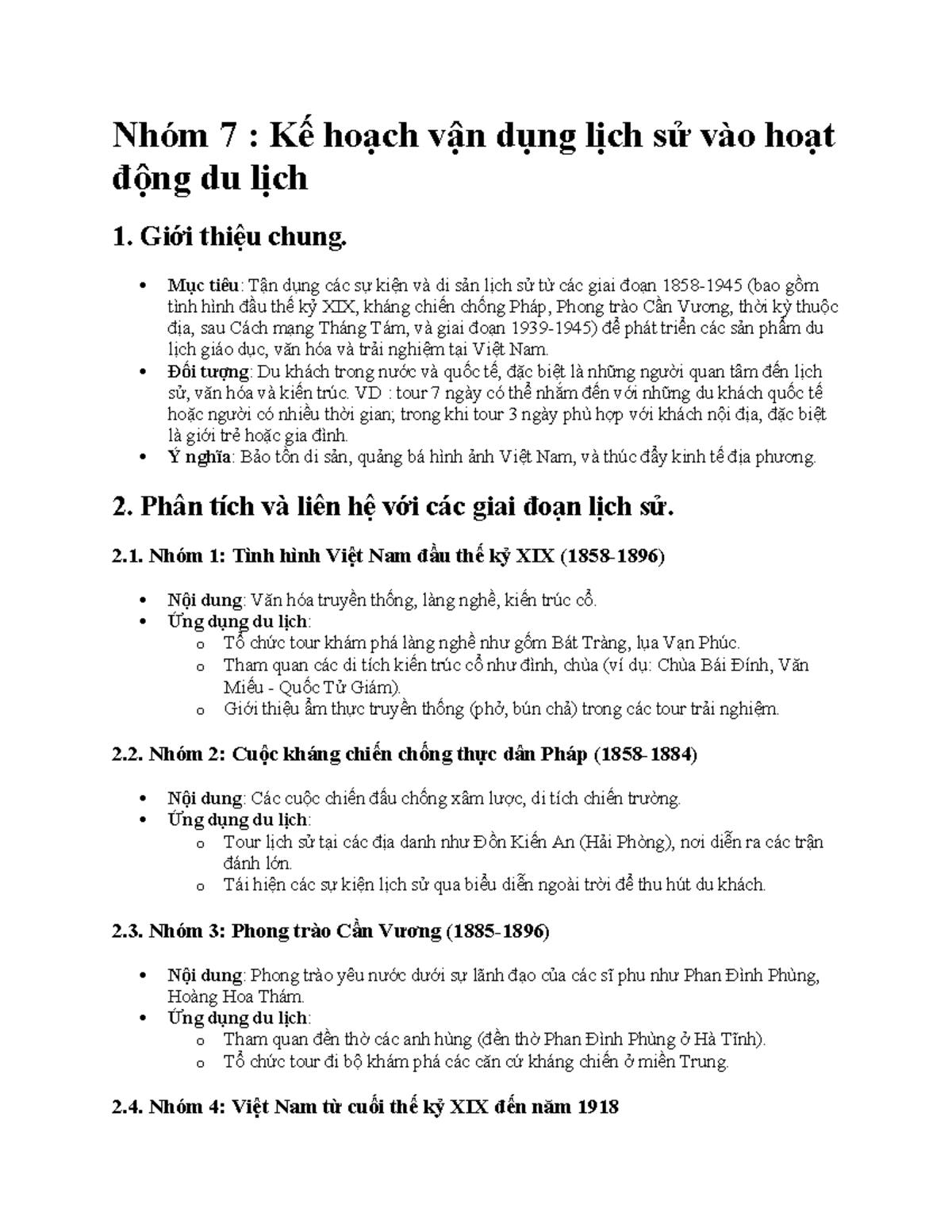 lập kế hoạch du lịch khám phá lịch sử - Hình 3