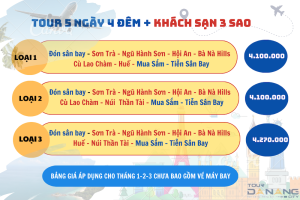 lịch trình du lịch đà nẵng 5 ngày 4 đêm