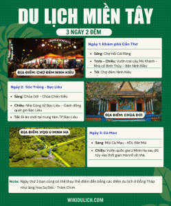 lịch trình du lịch miền tây