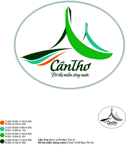 logo du lịch cần thơ - Hình 1