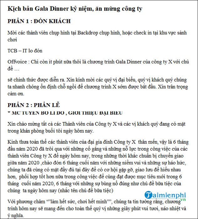 lời dẫn chương trình gala dinner du lịch - Hình 2