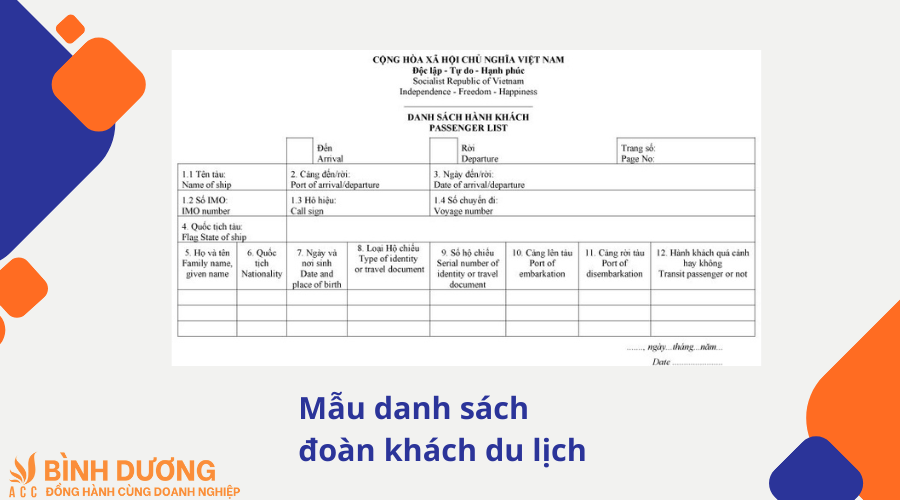 mẫu danh sách đoàn khách du lịch - Hình 2