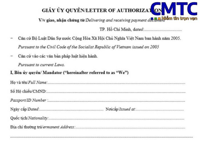 mẫu giấy ủy quyền cho trẻ em đi du lịch - Hình 3
