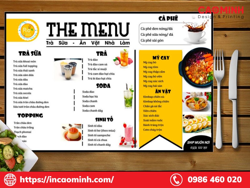 mẫu menu quán ăn vặt - Hình 5