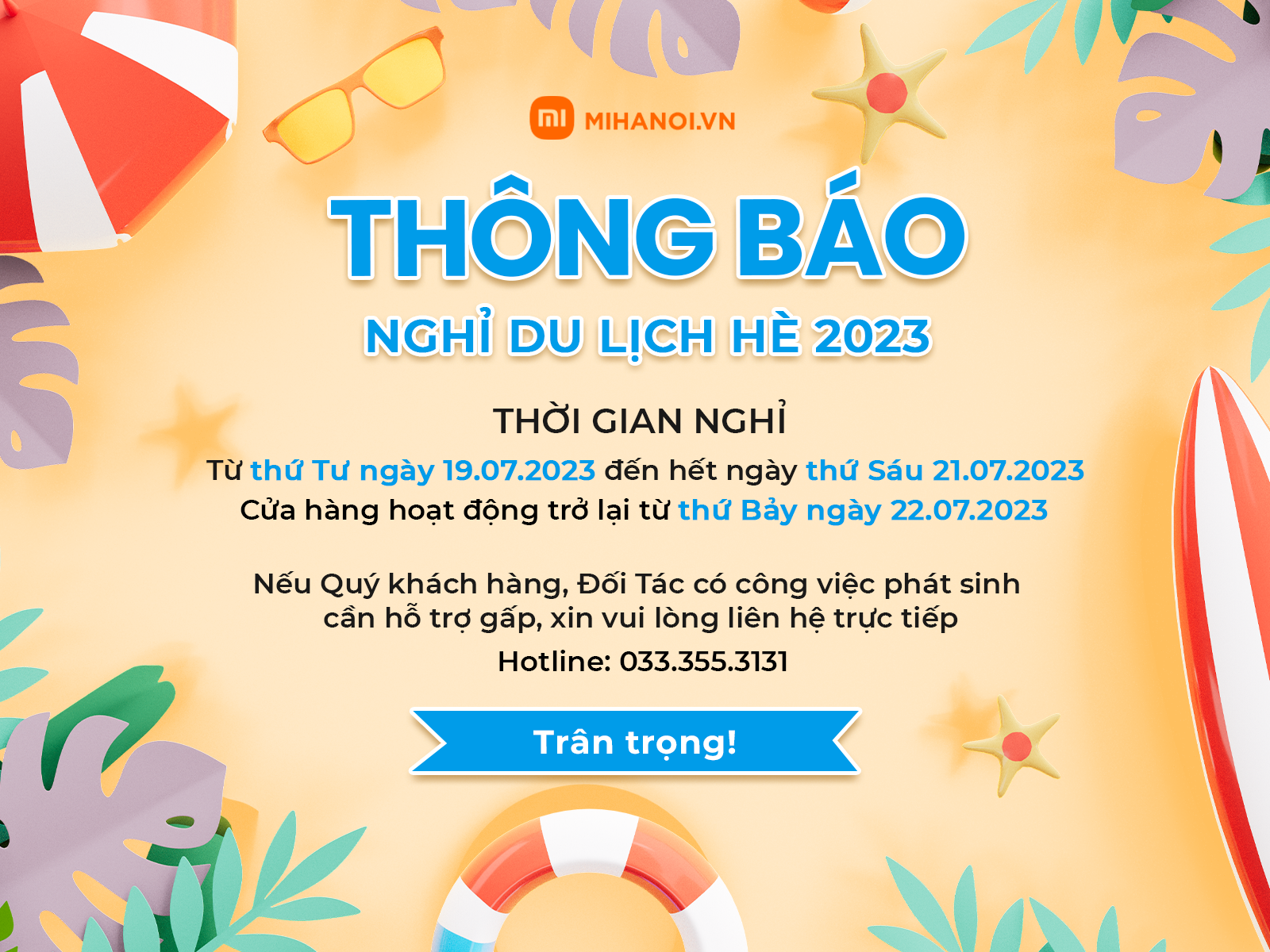 mẫu thông báo nghỉ du lịch công ty - Hình 4