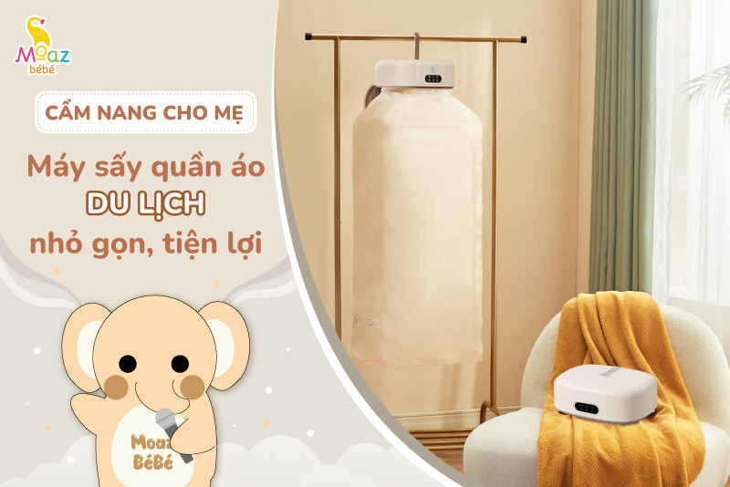 máy sấy quần áo mini du lịch - Hình 2