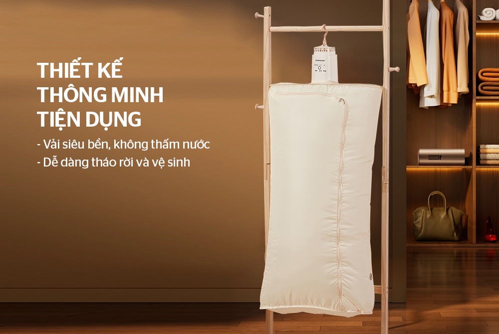 máy sấy quần áo mini du lịch - Hình 3