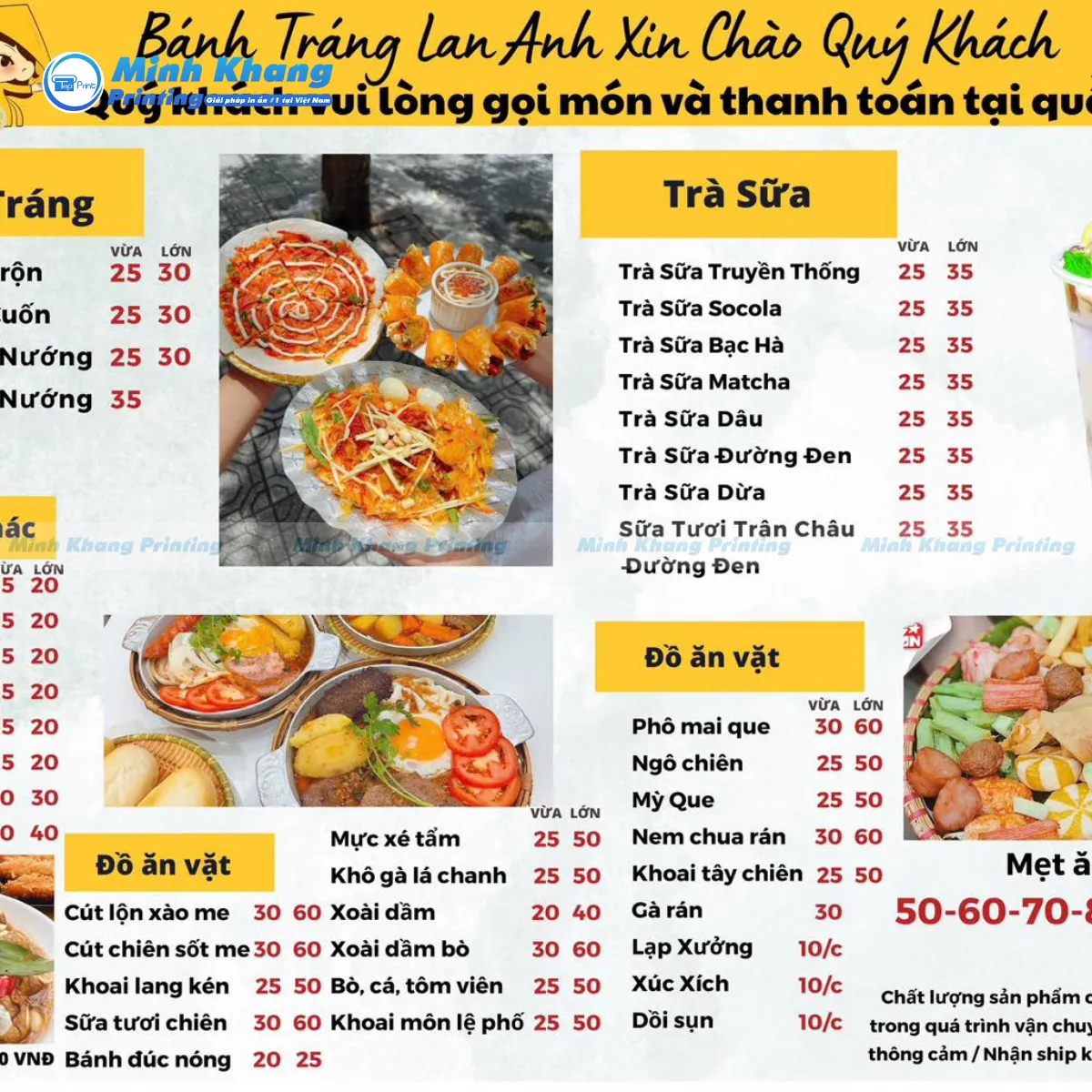 menu quán ăn ngon - Hình 3